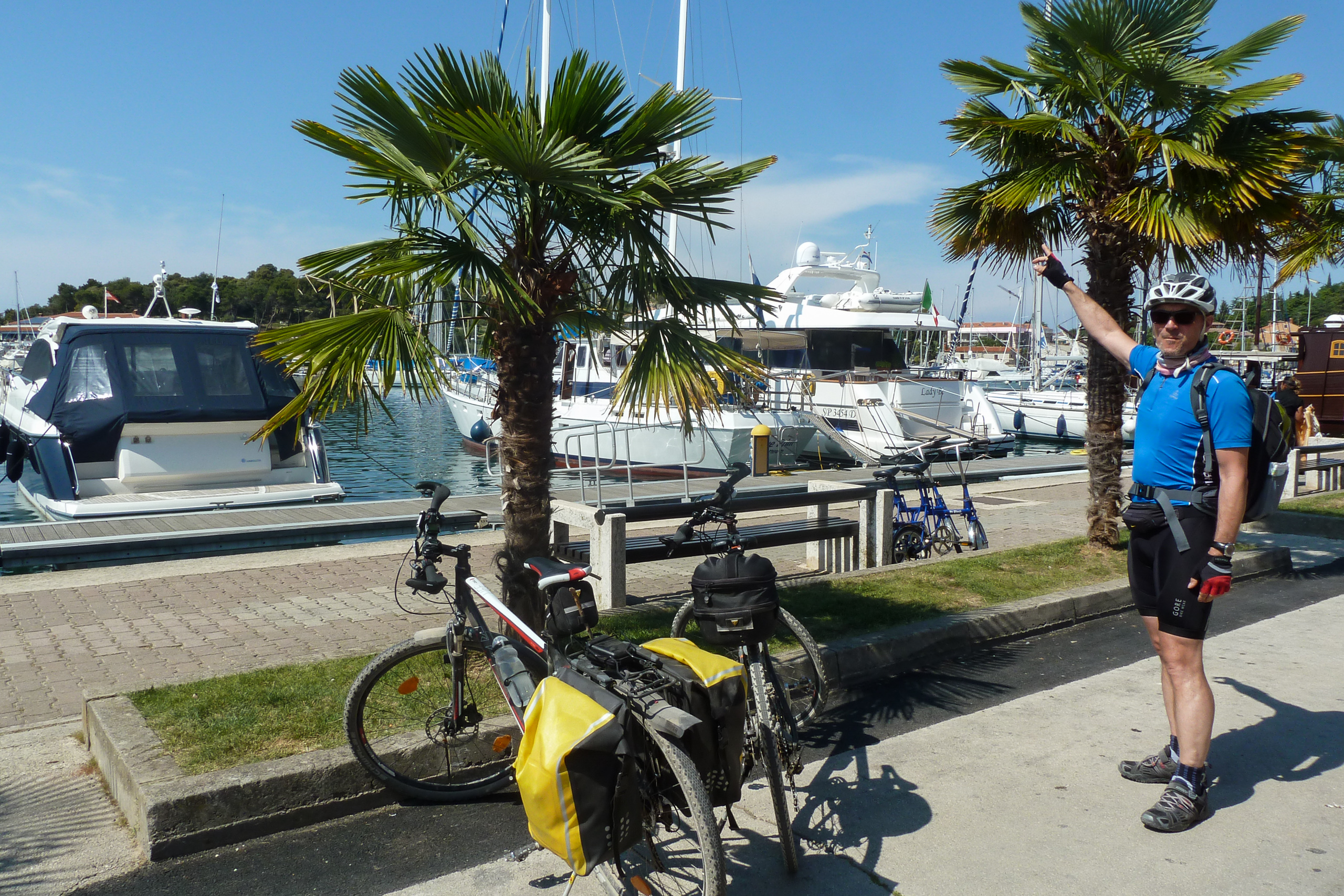 Vrsar – Hafen mit Palmen und Yachten